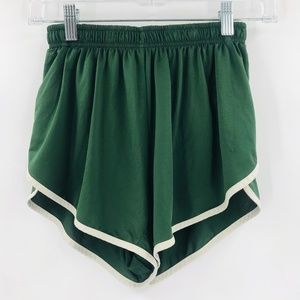 Tracksmith Twilight Split Shorts Mid Rise Green Size XS